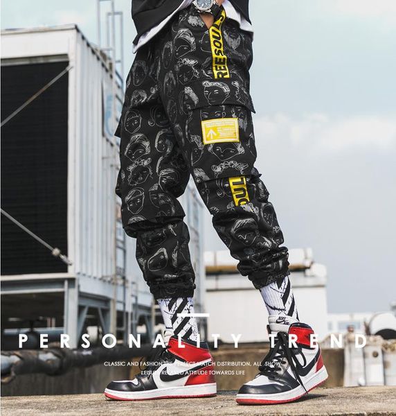 new harajuku cotton multi-pockets safari style fashion cargo pants men autumn hip hop streetwear casual elastic trousers camo, Black
new harajuku cotton multi-pockets safari style fashion cargo pants men autumn hip hop streetwear casual elastic trousers camo, Black