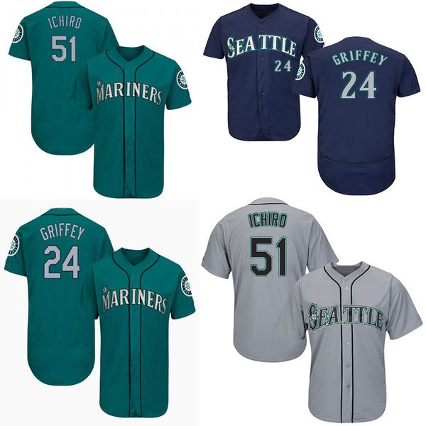 Mariners Seattle Jersey 51 Ichiro Suzuki 24 Ken Griffey Mens Black Green White Men Baseball Jerseys
Mariners Seattle Jersey 51 Ichiro Suzuki 24 Ken Griffey Mens Black Green White Men Baseball Jerseys