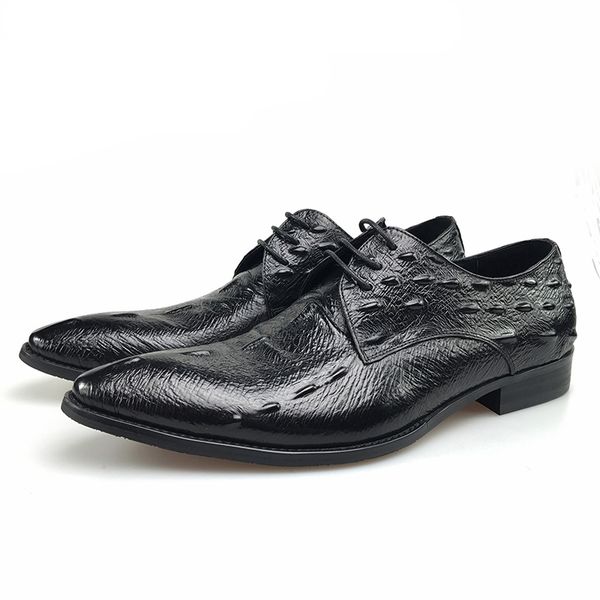new summer fashion mens dress shoes genuine leather comfortable crocodile style uk black male shoes 
new summer fashion mens dress shoes genuine leather comfortable crocodile style uk black male shoes