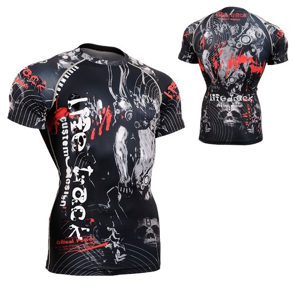 time skull running/training/cycling/mma shirt with complete graphic compression base layer bodybuilding gym fitness tights, Black
time skull running/training/cycling/mma shirt with complete graphic compression base layer bodybuilding gym fitness tights, Black
