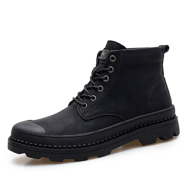 big size 6-12 leather men boots military british stylish men cool boots winter plush warm boots, Black
big size 6-12 leather men boots military british stylish men cool boots winter plush warm boots, Black