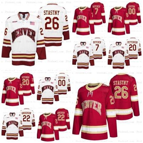 custom denver pioneers ncaa college hockey jersey 26 paul stastny 7 will butcher 20 emilio pettersen 22 glenn anderson men women youth, Black
custom denver pioneers ncaa college hockey jersey 26 paul stastny 7 will butcher 20 emilio pettersen 22 glenn anderson men women youth, Black