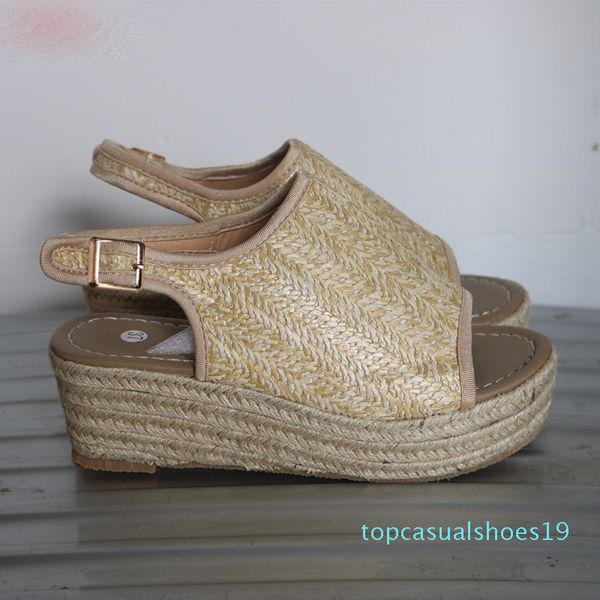 women designer sandals fish mouth roman fashion high heel hemp rope weaving bohemian style casual beach shoes large size 35-43 t19, Black
women designer sandals fish mouth roman fashion high heel hemp rope weaving bohemian style casual beach shoes large size 35-43 t19, Black