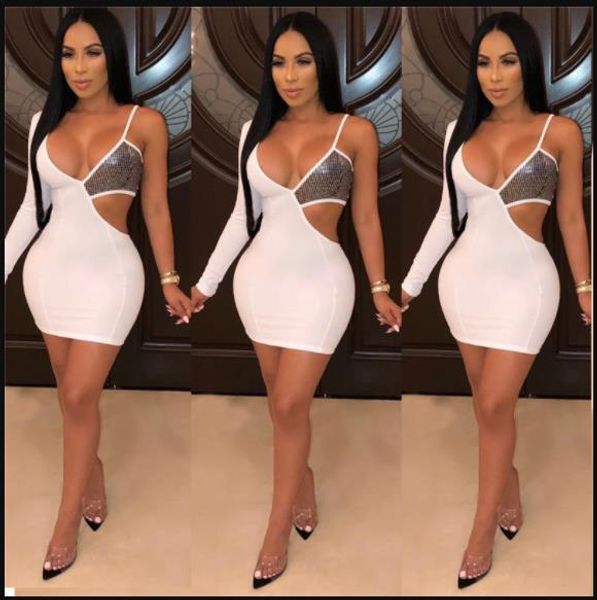 panelled womens sequins dress solid bodycon dresses with hollow out ladies night club dress, Black;gray
panelled womens sequins dress solid bodycon dresses with hollow out ladies night club dress, Black;gray
