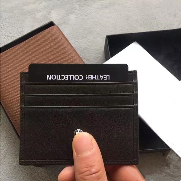 Men Women Casual Credit Card ID Holder Real Leather Classic Black/Brown Brand MB Mini Purse Thin Coin Purse Pocket Bag Slim Wallets
Men Women Casual Credit Card ID Holder Real Leather Classic Black/Brown Brand MB Mini Purse Thin Coin Purse Pocket Bag Slim Wallets