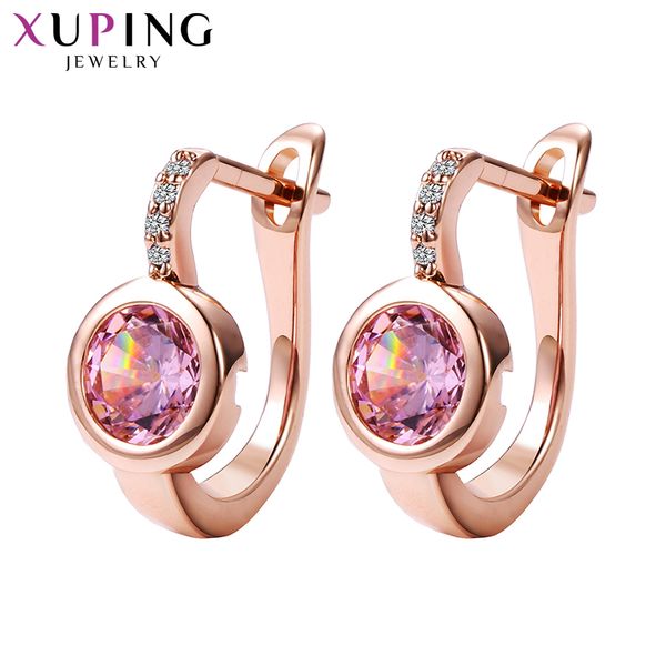 xuping fashion new design hoop earrings with synthetic cubic zirconia valentine's day luxury jewelry for women girl gifts 0, Golden
xuping fashion new design hoop earrings with synthetic cubic zirconia valentine's day luxury jewelry for women girl gifts 0, Golden