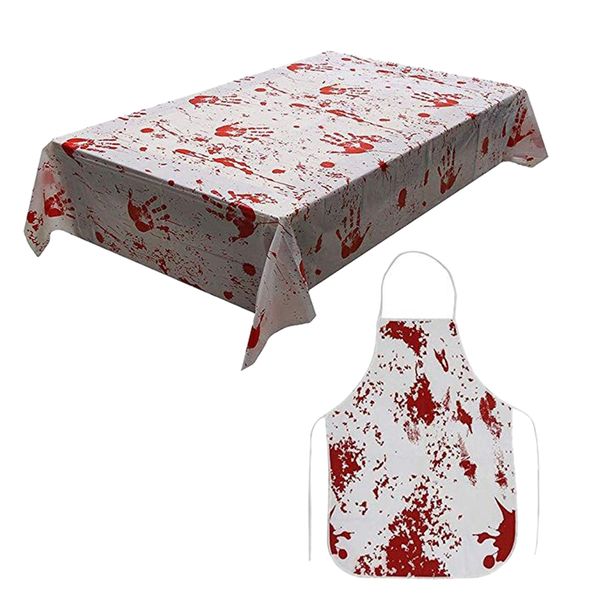 bloody horror tablecloth and apron kit,haunted house props,splashes of blood bloodstain horror scary zombie halloween themed pri
bloody horror tablecloth and apron kit,haunted house props,splashes of blood bloodstain horror scary zombie halloween themed pri