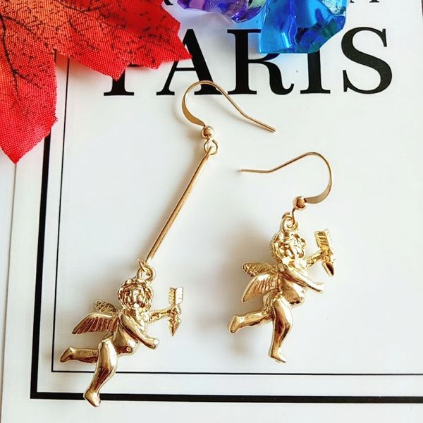 10 pair/lot fashion jewelry accessories metal 3-d design chic cupid arrow angel earrings for women, Silver
10 pair/lot fashion jewelry accessories metal 3-d design chic cupid arrow angel earrings for women, Silver