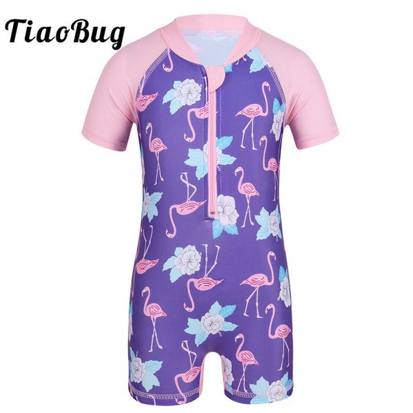 tiaobug baby girls one-piece swimsuit short sleeves flower flamingo pattern swimwear rash guard children toddler bathing suit, White;black
tiaobug baby girls one-piece swimsuit short sleeves flower flamingo pattern swimwear rash guard children toddler bathing suit, White;black