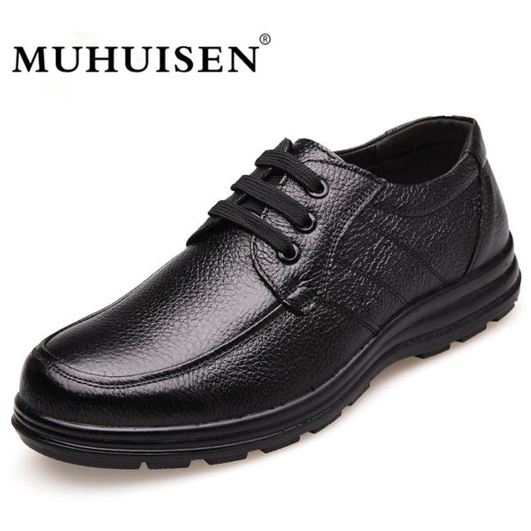 muhuisen new arrival men's casual shoes genuine leathe business loafers male moccasins flats fashion breathable lace-up shoes, Black
muhuisen new arrival men's casual shoes genuine leathe business loafers male moccasins flats fashion breathable lace-up shoes, Black