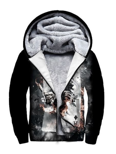 fashion digital printing thickened fuzzed double layer zipper hat guard clothes, Black
fashion digital printing thickened fuzzed double layer zipper hat guard clothes, Black