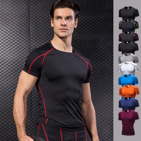 gym clothing mens short sleeve elastic quick-drying bodybuilding exercise training wear men's t-shirts sport t shirt
gym clothing mens short sleeve elastic quick-drying bodybuilding exercise training wear men's t-shirts sport t shirt