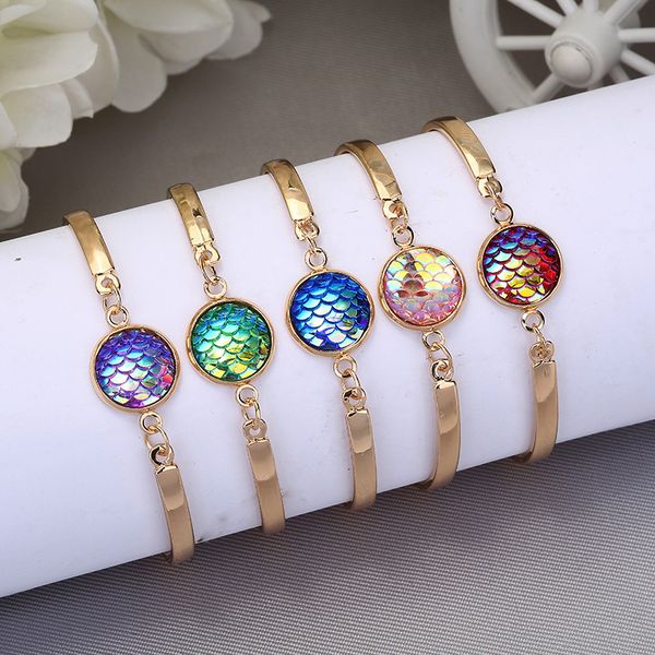 round fish scale bracelet mermaid scale charm bracelet for women metal cuff bangles women girl jewelry gift, Golden;silver
round fish scale bracelet mermaid scale charm bracelet for women metal cuff bangles women girl jewelry gift, Golden;silver
