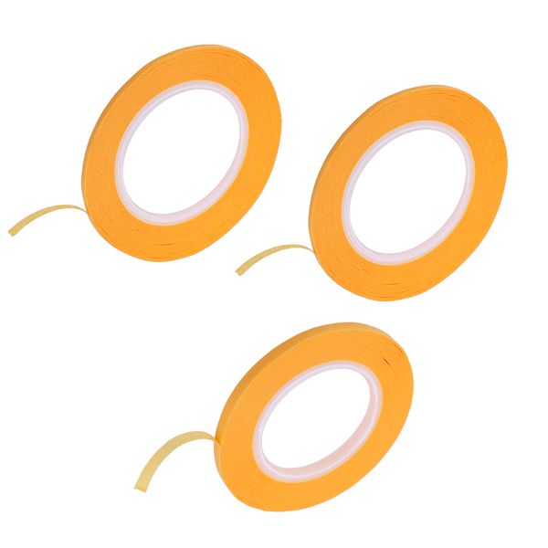 3 roll yellow mask tape 2 &3 &4mm home painting decoration diy tool
3 roll yellow mask tape 2 &3 &4mm home painting decoration diy tool