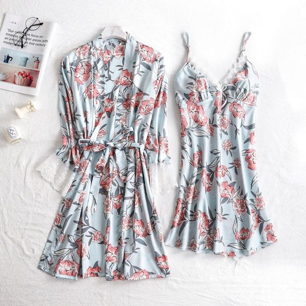 brand new silk satin women robe & gown sets 2019 summer 2 pcs sleep dress+robe sleepwear night gown nightdress home wear, Black;red
brand new silk satin women robe & gown sets 2019 summer 2 pcs sleep dress+robe sleepwear night gown nightdress home wear, Black;red