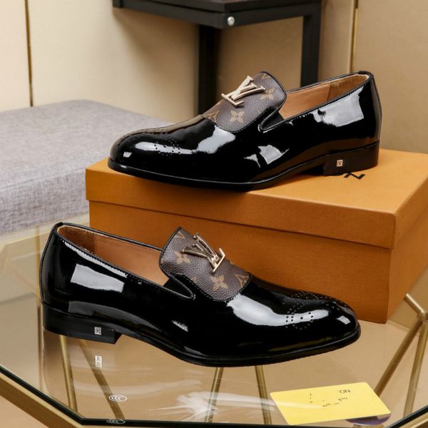 new men's casual shoes breathable head business men's shoes wild dress shoes (with box + dust bag, Black
new men's casual shoes breathable head business men's shoes wild dress shoes (with box + dust bag, Black