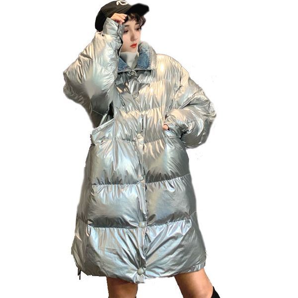 2019 warm glossy silver black parka women harajuku bf loose jacket windbreaker coat winter thicken glossy down parka for women, Tan;black
2019 warm glossy silver black parka women harajuku bf loose jacket windbreaker coat winter thicken glossy down parka for women, Tan;black