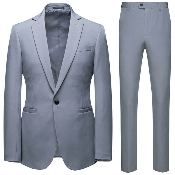 large size new style business casual suit groom man wedding one-button men's suit set, White;black
large size new style business casual suit groom man wedding one-button men's suit set, White;black
