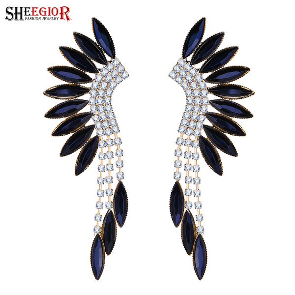 sheegior boho crystal long tassel earrings for women fashion jewelry lovely rhinestone gold big drop earrings bijoux femme gifts, Golden
sheegior boho crystal long tassel earrings for women fashion jewelry lovely rhinestone gold big drop earrings bijoux femme gifts, Golden