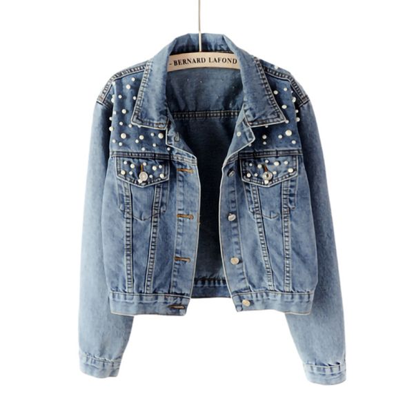 womens denim jacket new autumn womens jean jackets pearl casual denim jacket 2019 women coat long sleeve outerwear, Tan;black
womens denim jacket new autumn womens jean jackets pearl casual denim jacket 2019 women coat long sleeve outerwear, Tan;black