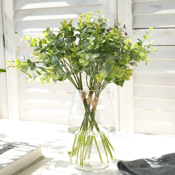 6 pcs eucalyptus plastic artificial leaves bunch for home christmas wedding decoration small faux foliage fake money leaf plant
6 pcs eucalyptus plastic artificial leaves bunch for home christmas wedding decoration small faux foliage fake money leaf plant