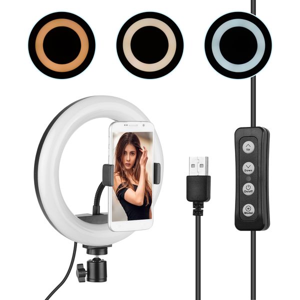 8inch led ring light fill-in lamp 2700-5500k color temperature with light stand ballhead cell phone holder for smartphone
8inch led ring light fill-in lamp 2700-5500k color temperature with light stand ballhead cell phone holder for smartphone