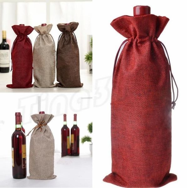 wine bags champagne wine bottle covers gift pouch burlap packaging bag wedding party decoration drawstring cover party supplies i408
wine bags champagne wine bottle covers gift pouch burlap packaging bag wedding party decoration drawstring cover party supplies i408