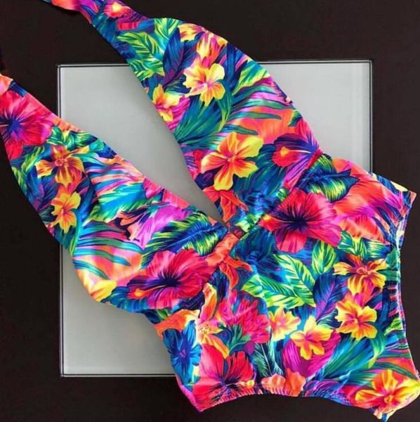 2019 one piece swimsuit women swimwear floral print bodysuit summer beach bathing suit monokini swimsuit s~xl, White;black
2019 one piece swimsuit women swimwear floral print bodysuit summer beach bathing suit monokini swimsuit s~xl, White;black