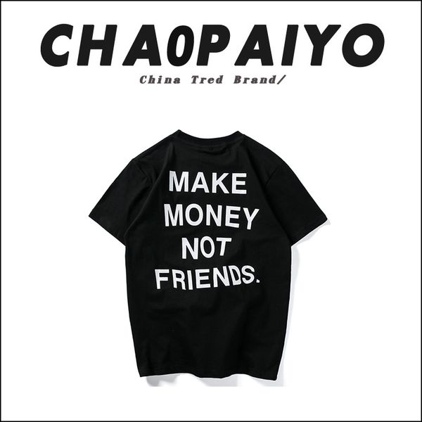 chaopaiyo summer new youth hip hop sports t-shirt fashion pure cotton sports couple casual round-neck men's and women's wear, White;black
chaopaiyo summer new youth hip hop sports t-shirt fashion pure cotton sports couple casual round-neck men's and women's wear, White;black