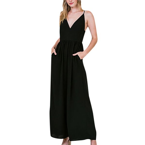 women's jumpsuits & rompers chamsgend women 2021 v-neck strap sleeveless cold shoulder long fashion high waist mar7, Black;white
women's jumpsuits & rompers chamsgend women 2021 v-neck strap sleeveless cold shoulder long fashion high waist mar7, Black;white
