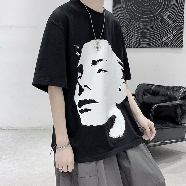 hong kong-style short sleeve t-shirt mens korean version of the trend of european and american-style hip hop printed street loose-fit half s, White;black
hong kong-style short sleeve t-shirt mens korean version of the trend of european and american-style hip hop printed street loose-fit half s, White;black