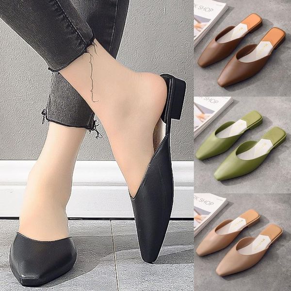 fashion half slipper slip-on low-heeled square toe party shoes slipper woman leather women heels zapatos de mujer, Black
fashion half slipper slip-on low-heeled square toe party shoes slipper woman leather women heels zapatos de mujer, Black