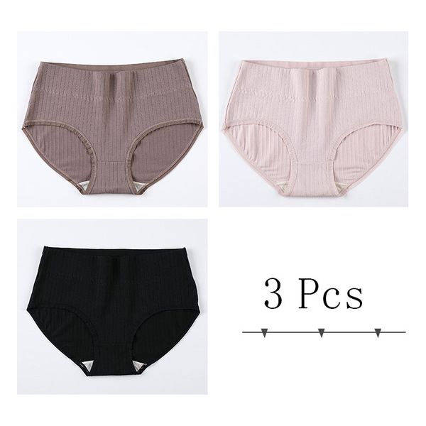3 pieces / set of antibacterial high waist underwear women's new cotton antibacterial panties 200 kg -c445, Black;pink
3 pieces / set of antibacterial high waist underwear women's new cotton antibacterial panties 200 kg -c445, Black;pink