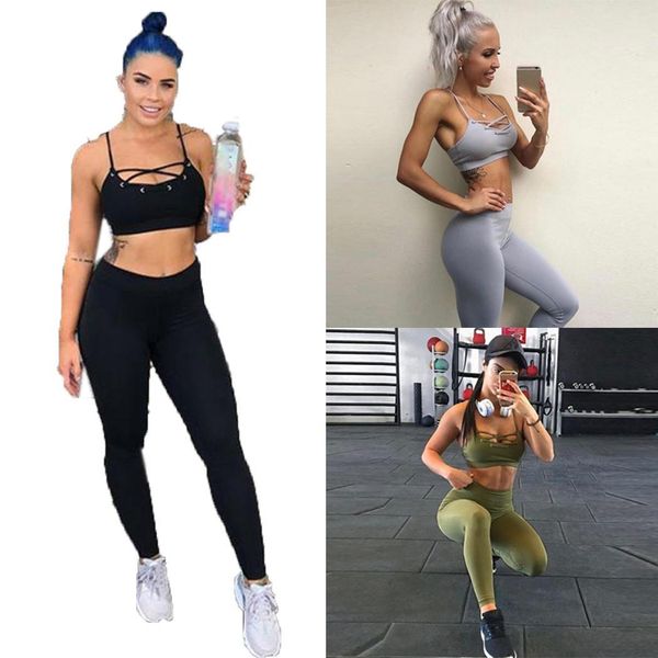 women fashion fitness clothes set solid standard color bra tight-fitting pants all seasons set sports, casual, White;black
women fashion fitness clothes set solid standard color bra tight-fitting pants all seasons set sports, casual, White;black