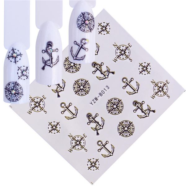 lcj 1 sheet navy anchor nail water decal summer starfish rudder manicure nail art transfer sticker decoration, Black
lcj 1 sheet navy anchor nail water decal summer starfish rudder manicure nail art transfer sticker decoration, Black