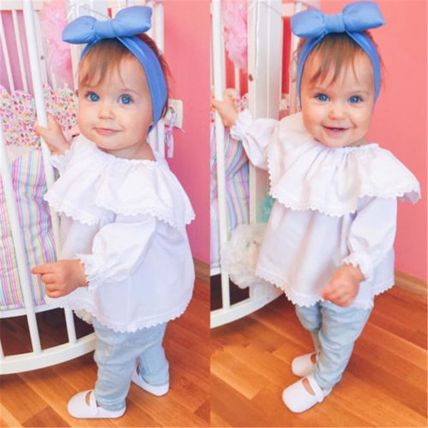 baby girls white lace t-shirt newborn long sleeve off shoulder tee 2018 new year's t-shirt for girls baby girl clothing, Blue
baby girls white lace t-shirt newborn long sleeve off shoulder tee 2018 new year's t-shirt for girls baby girl clothing, Blue