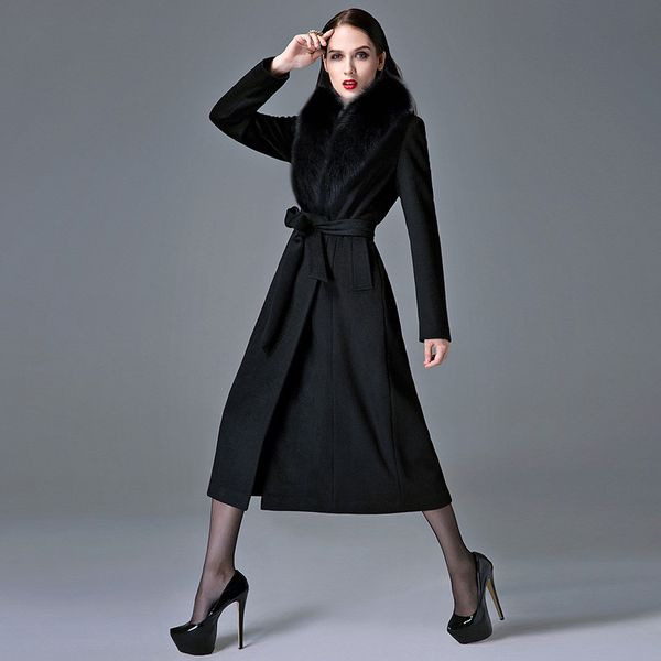 women's wool & blends cashmere coat woman autumn winter overknee thick warm real fur collar oversize thickened woolen trench black
women's wool & blends cashmere coat woman autumn winter overknee thick warm real fur collar oversize thickened woolen trench black