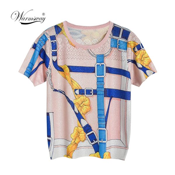 лето новых женщин с коротким рукавом vintage вязание top блестящая люрексом пояса печати полым из тонких свитера высокого качества t-shirt b, White
лето новых женщин с коротким рукавом vintage вязание top блестящая люрексом пояса печати полым из тонких свитера высокого качества t-shirt b, White