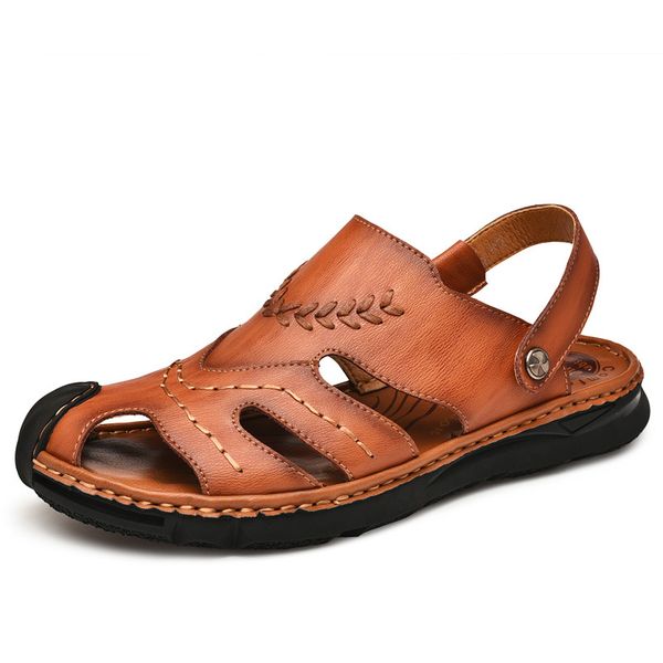 men sandals genuine leather mens sandals cowhide fashion retro cow leather menias playa, Black
men sandals genuine leather mens sandals cowhide fashion retro cow leather menias playa, Black