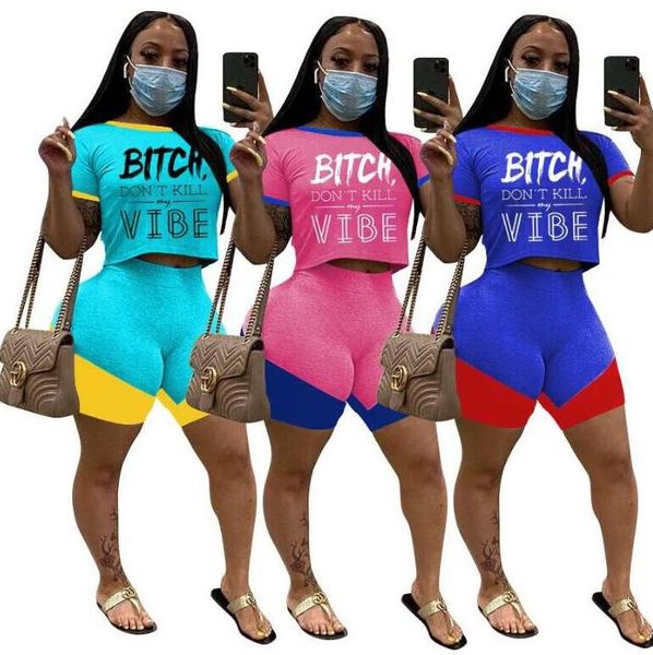 women sports suit designer letters short sleeve crop t shirt shorts set patchwork color brand two piece outfits luxury tracksuit d6203, White
women sports suit designer letters short sleeve crop t shirt shorts set patchwork color brand two piece outfits luxury tracksuit d6203, White