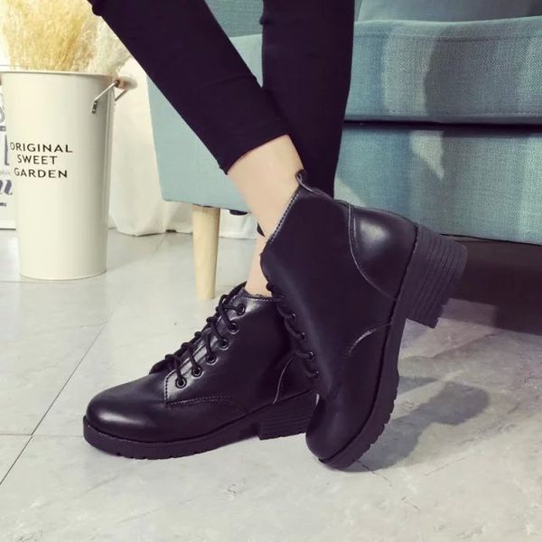 2020 new women's high heels boots winter pu shoes woman round head laces solid color fashion high heels boots size 35-40, Black
2020 new women's high heels boots winter pu shoes woman round head laces solid color fashion high heels boots size 35-40, Black