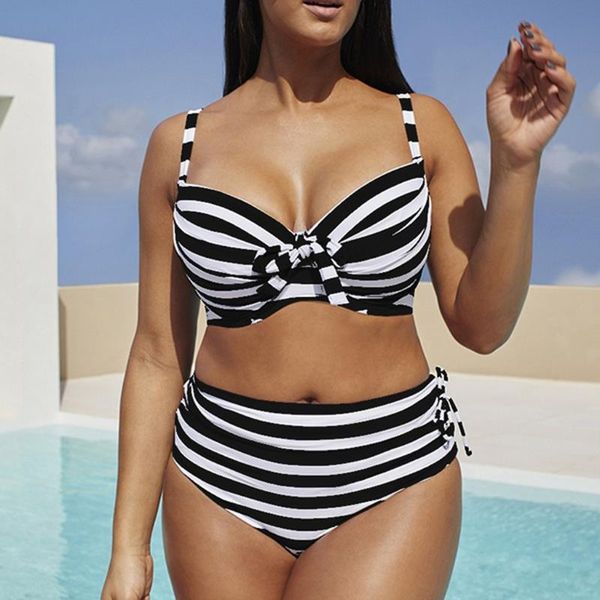 women 2020 new one piece swimsuit large size stripe bikini set swimsuit casual low waist bikini bathing suit #5.12, White
women 2020 new one piece swimsuit large size stripe bikini set swimsuit casual low waist bikini bathing suit #5.12, White
