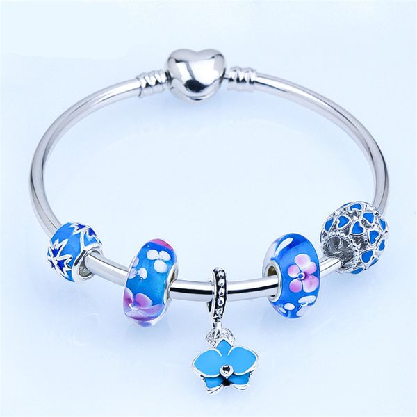 flower beaded bangles bracelets pan dora design blue pink silver plated glass fashion charms pendant jewelry bracelet for women girls lady, Golden;silver
flower beaded bangles bracelets pan dora design blue pink silver plated glass fashion charms pendant jewelry bracelet for women girls lady, Golden;silver