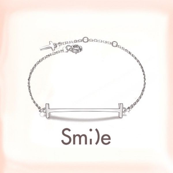 925 sterling silver smile charm bangle bracelets fashion luxe creative jewelry bracelet simple personality friendship love bracelet with box, Black
925 sterling silver smile charm bangle bracelets fashion luxe creative jewelry bracelet simple personality friendship love bracelet with box, Black