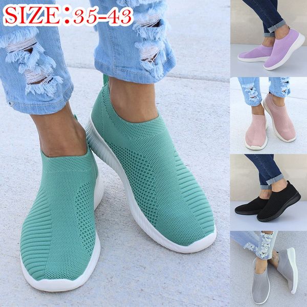 plus size breathable air mesh sneakers women 2020 spring summer slip on platform knitting flats soft walking shoes woman 35-43, Black
plus size breathable air mesh sneakers women 2020 spring summer slip on platform knitting flats soft walking shoes woman 35-43, Black