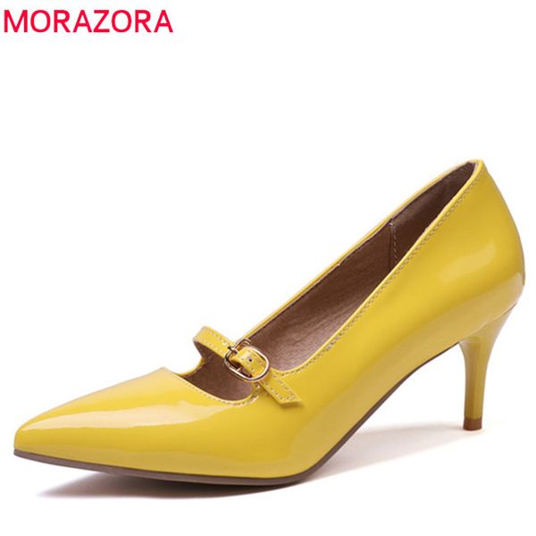 morazora 2019 large size 48 women pumps pu pointed toe slip on spring summer stiletto high heels shoes woman party dress shoes, Black
morazora 2019 large size 48 women pumps pu pointed toe slip on spring summer stiletto high heels shoes woman party dress shoes, Black