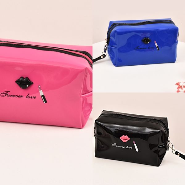 lip makeup small storage storage bag travel portable hand bag, White