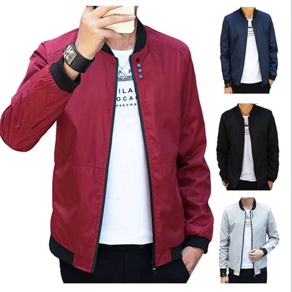 spring new men's zipper jacket male casual streetwear hip hop slim fit coat men clothing plus size 4xl, Black;brown
spring new men's zipper jacket male casual streetwear hip hop slim fit coat men clothing plus size 4xl, Black;brown