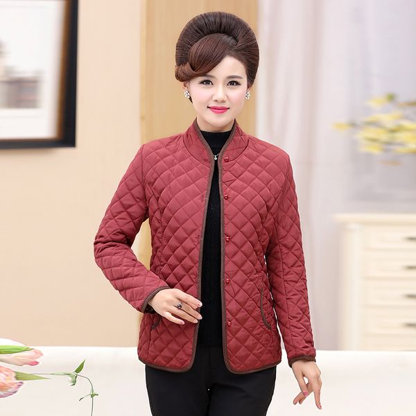 women winter quilted parkas red army green single-breasted puffer padded basic coat edge covering design thick warm puff jackets, Black
women winter quilted parkas red army green single-breasted puffer padded basic coat edge covering design thick warm puff jackets, Black
