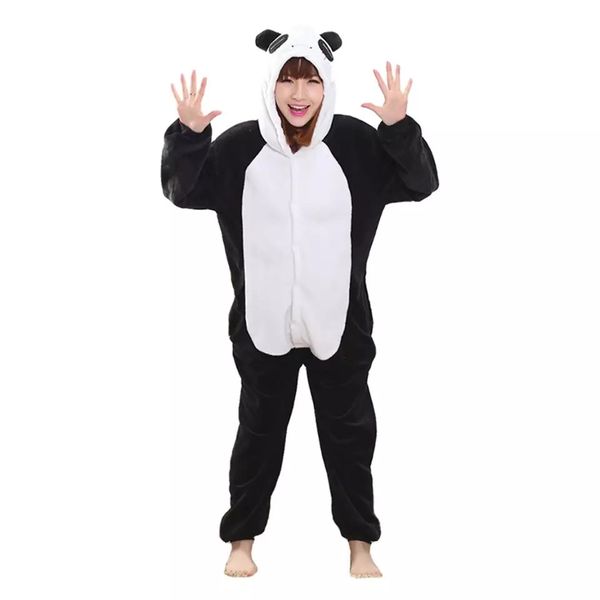 

adults animal kigurumi onesie panda pajamas set winter flannel pyjamas women men stitch unicorn pijimas hooded sleepwear, Blue;gray